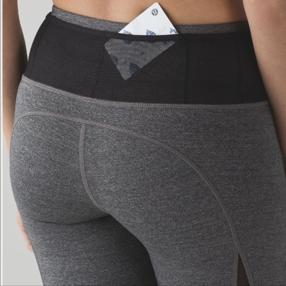 Lululemon Run Around Tight Heathered Black - Picture 4 of 13